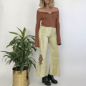 OWL EMBROIDERED PANT / 26'